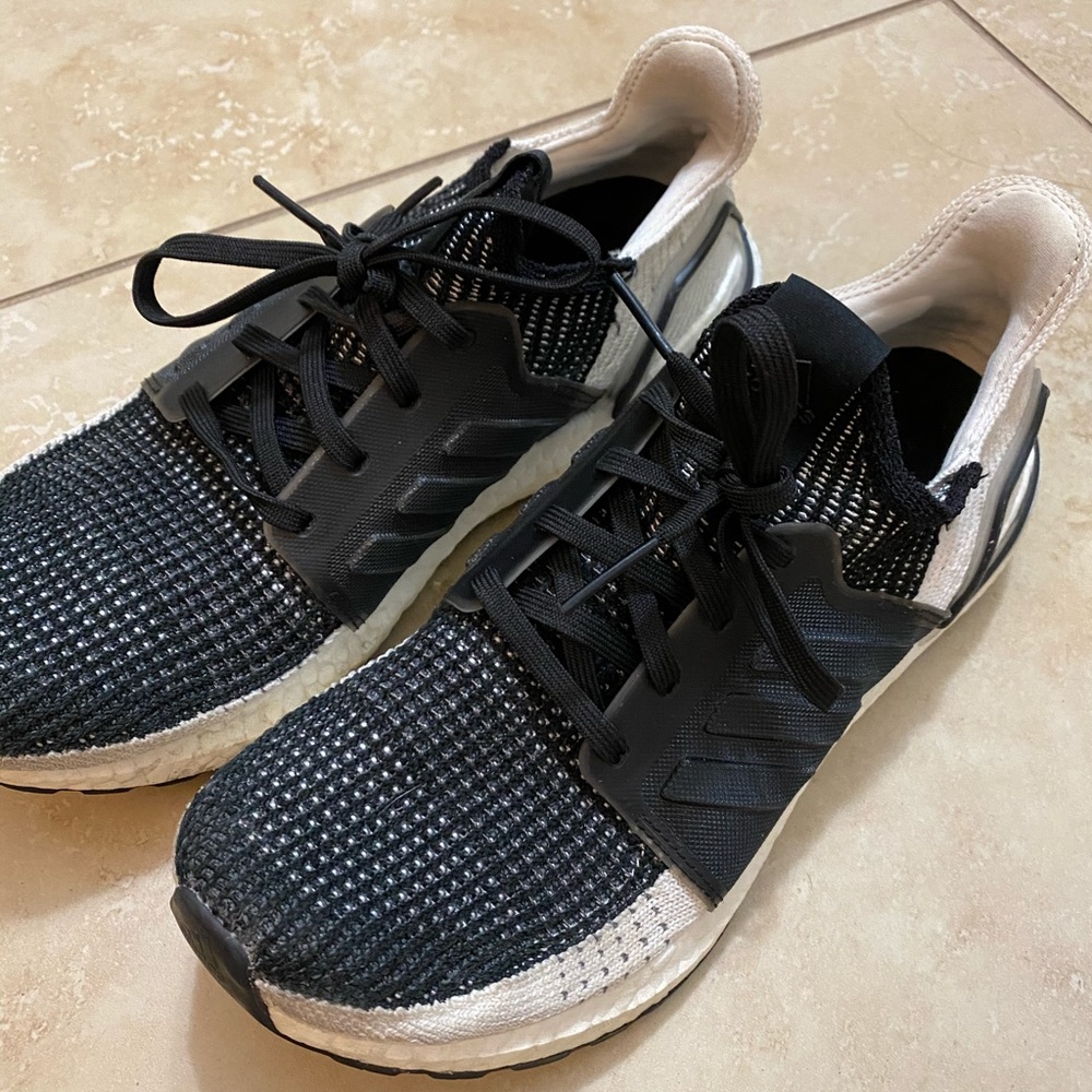 Adidas Ultraboost black and white sneakers